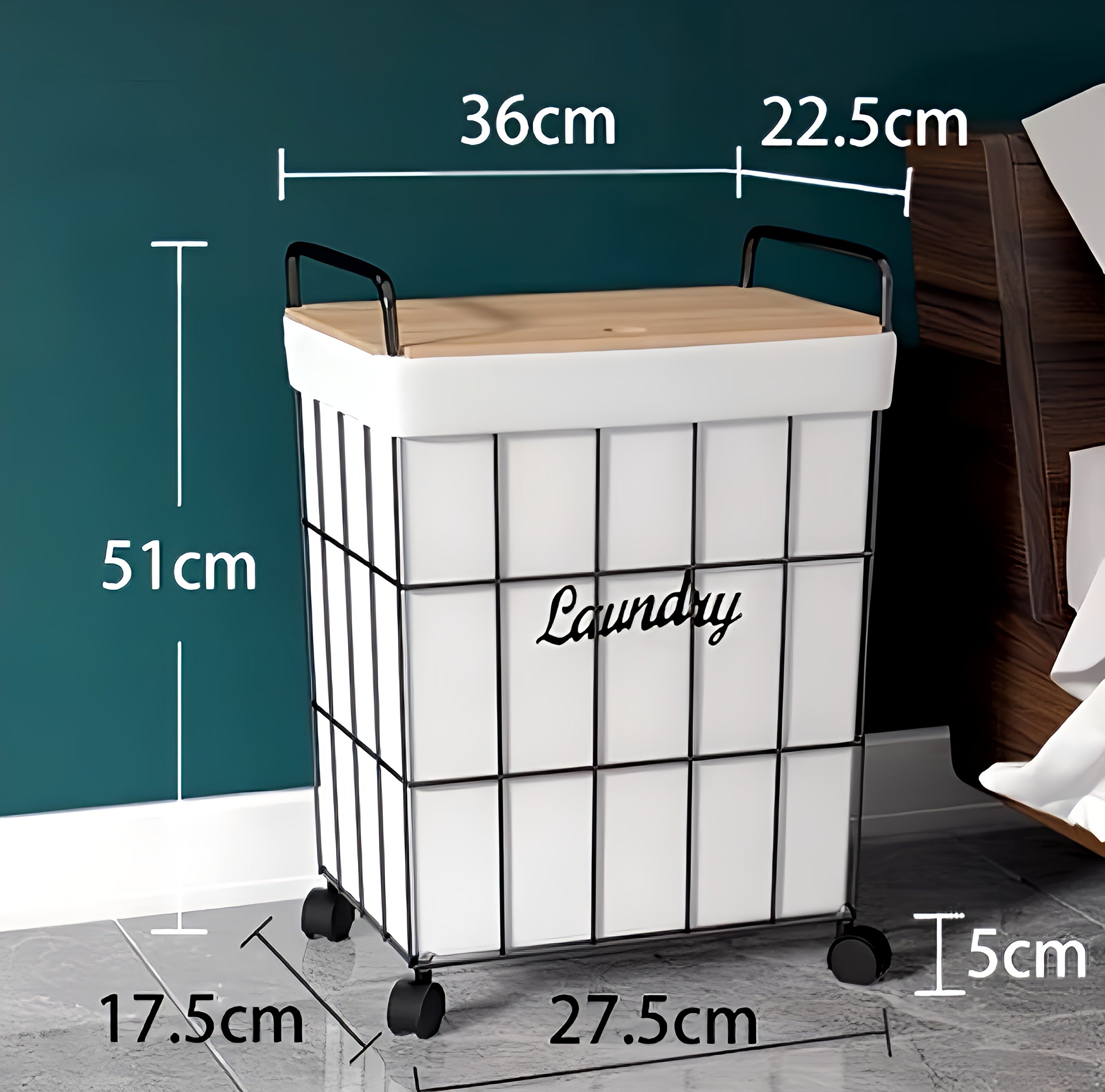 Movable Laundry Basket