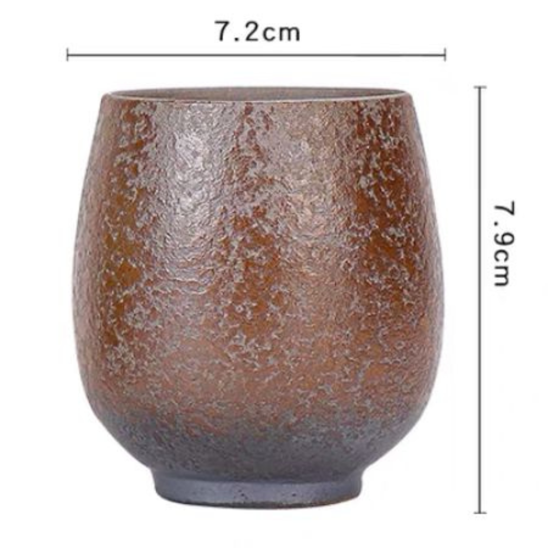 The unique ceramic cups set of 5 pcs 180 ml each