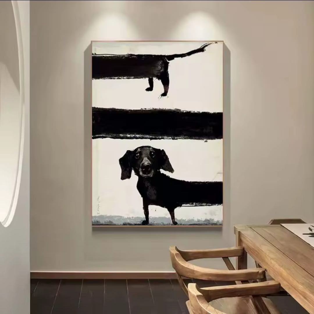 Doggy canvas painting