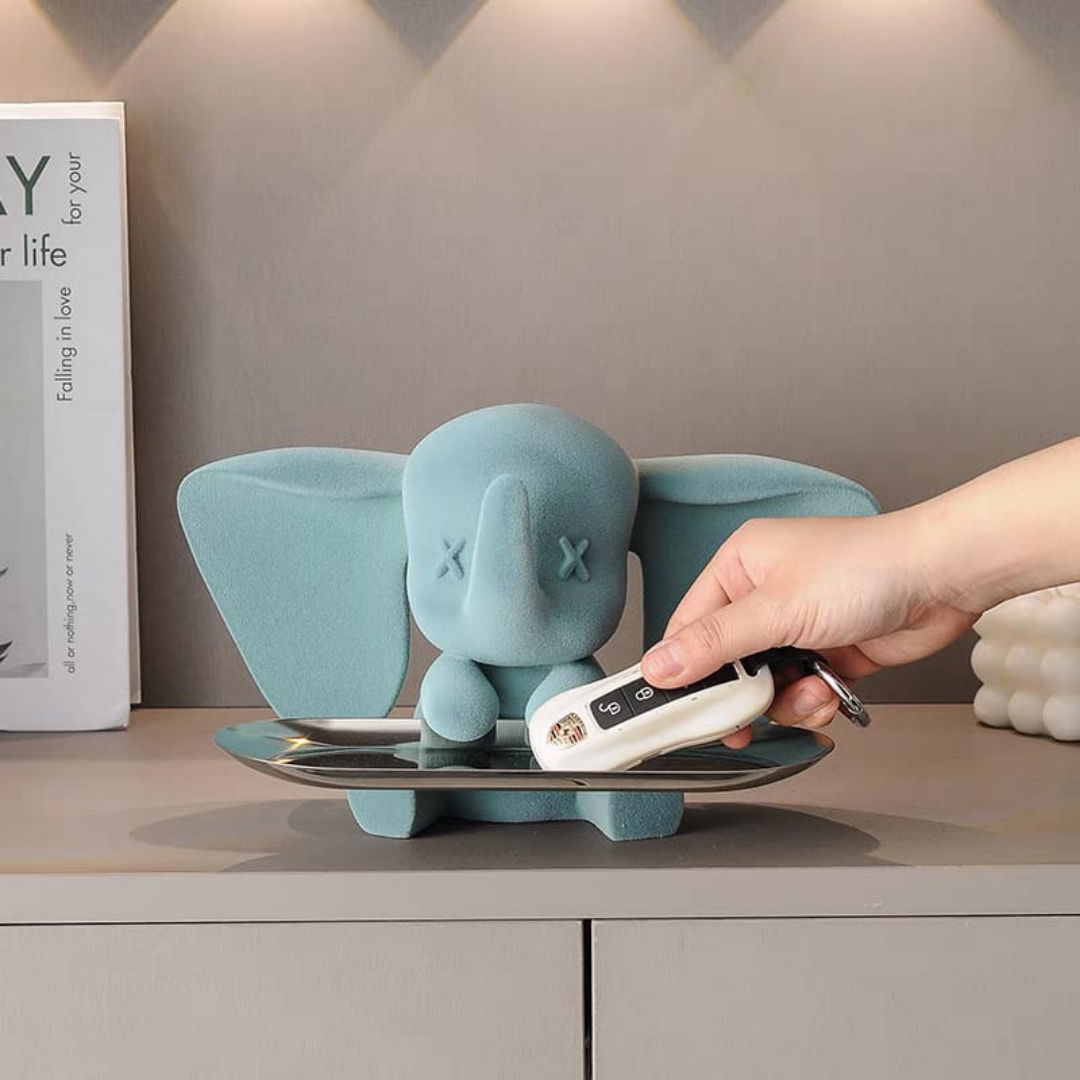 Elephant sculpture and organizer