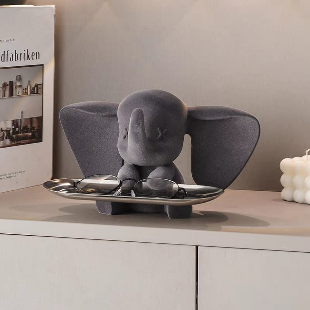 Elephant sculpture and organizer