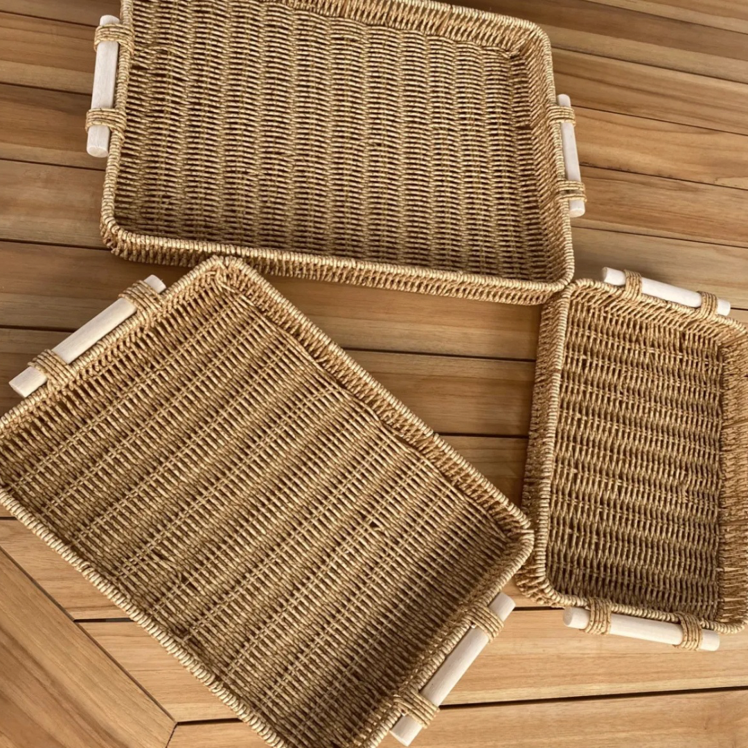 Wicker Rattan Trays