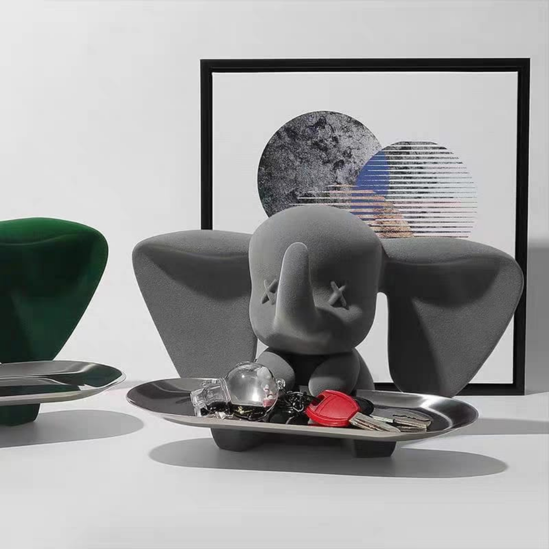 Elephant sculpture and organizer