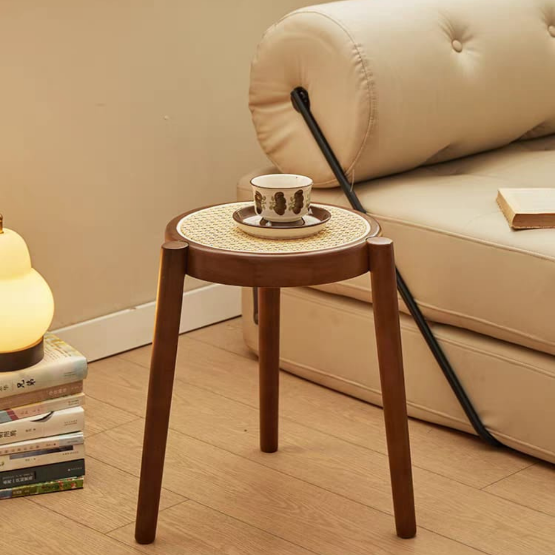 Georgia rattan coffee table and tabouret