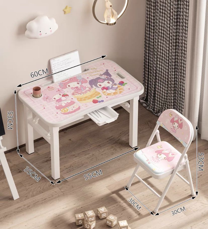 Folding table and chair set
