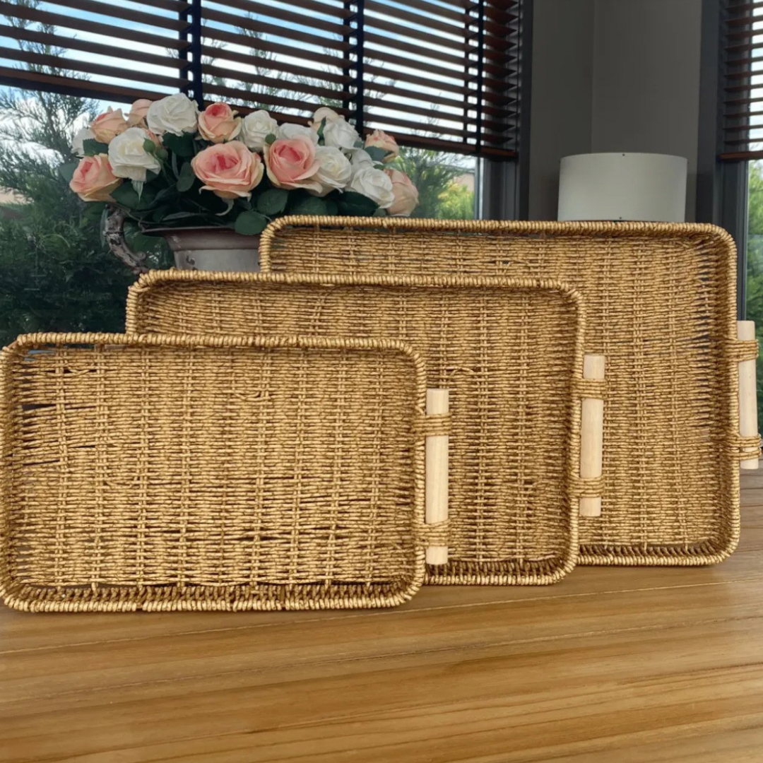 Wicker Rattan Trays