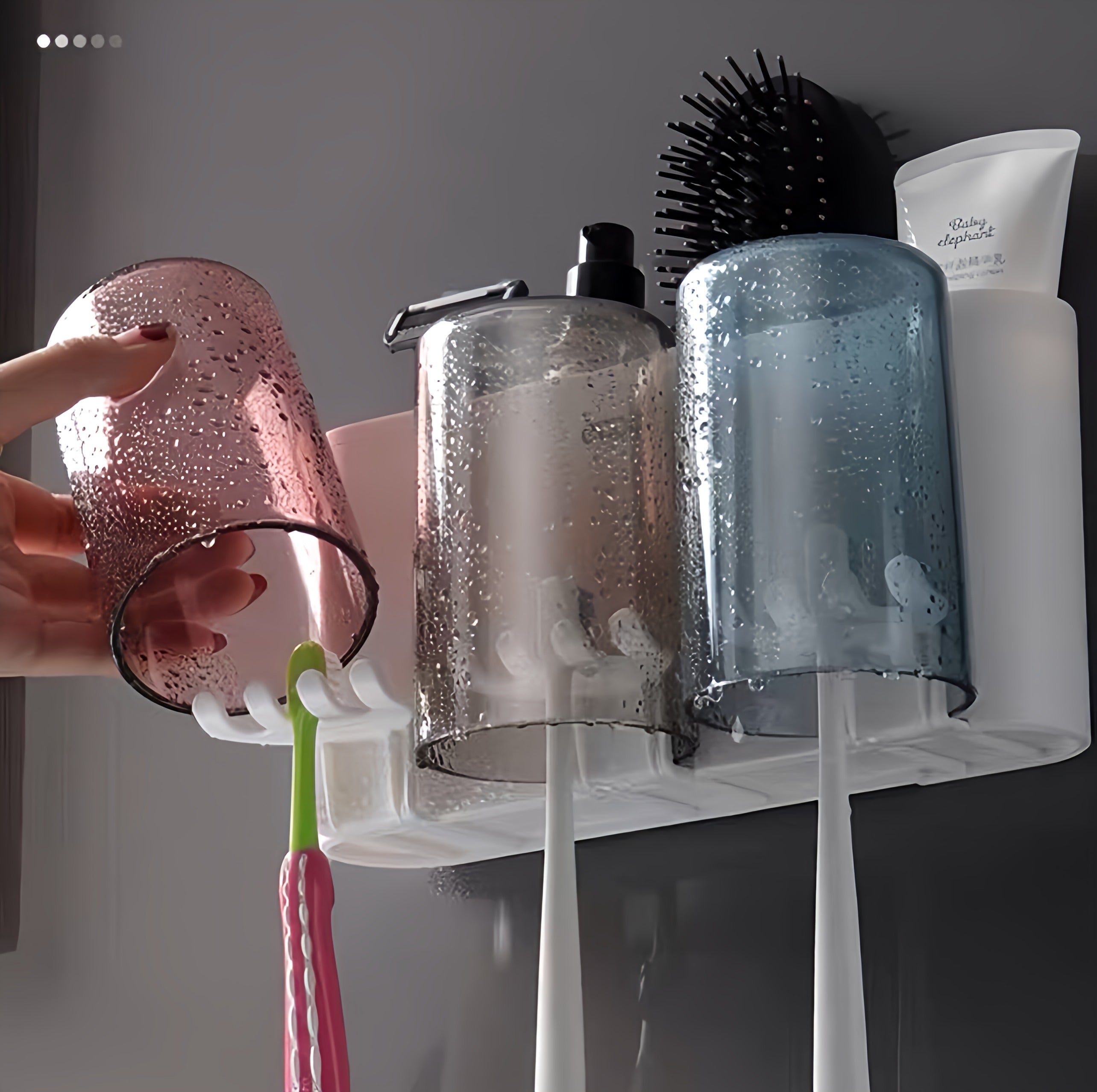 Ecoco Toothpaste Dispenser with Cups