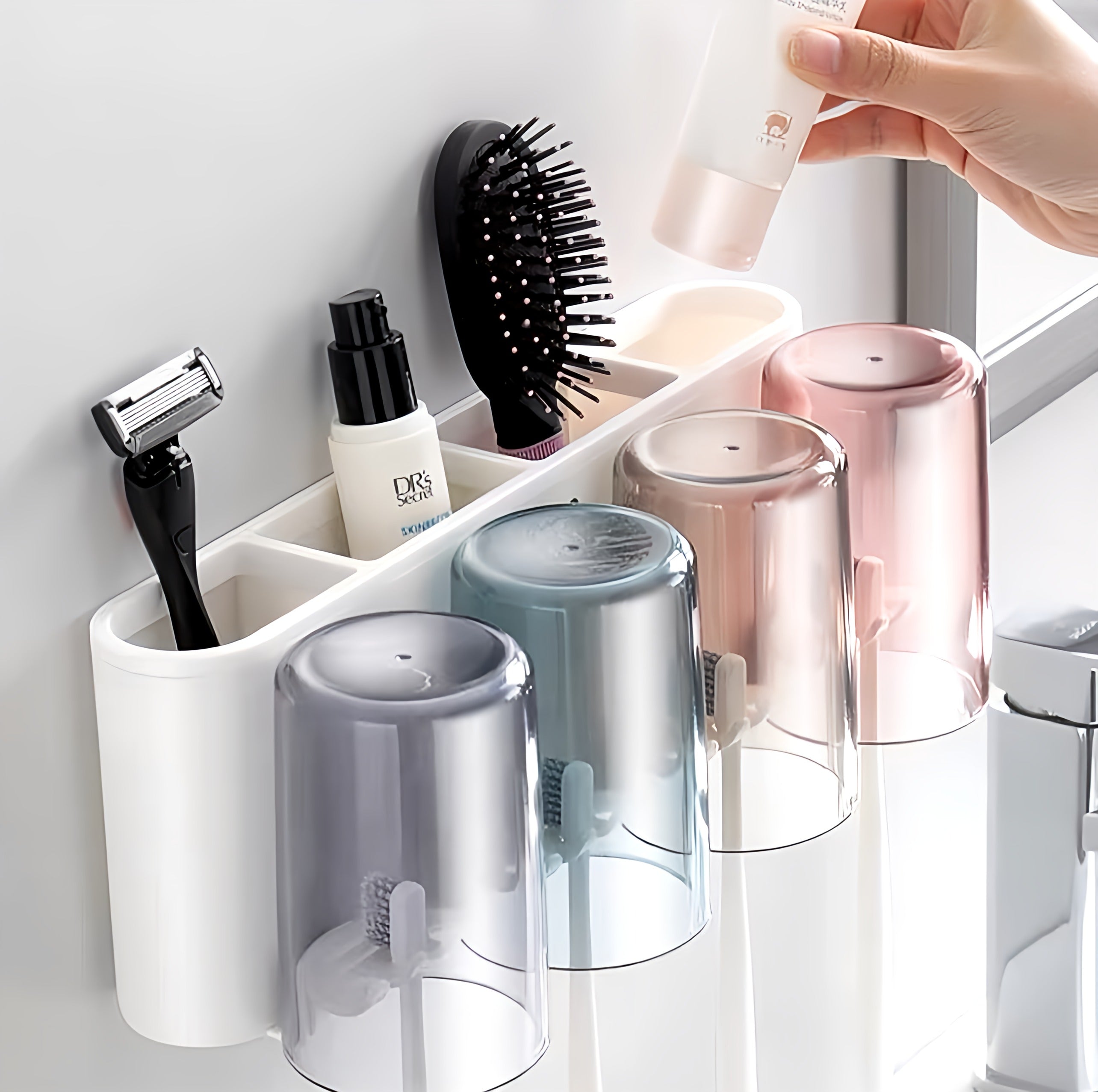 Ecoco Toothpaste Dispenser with Cups