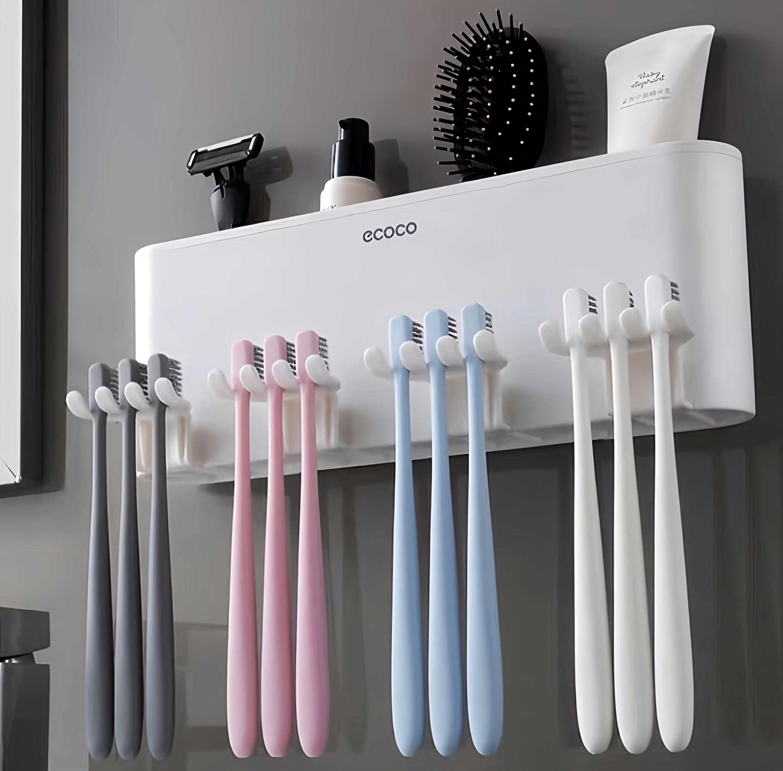 Ecoco Toothpaste Dispenser with Cups