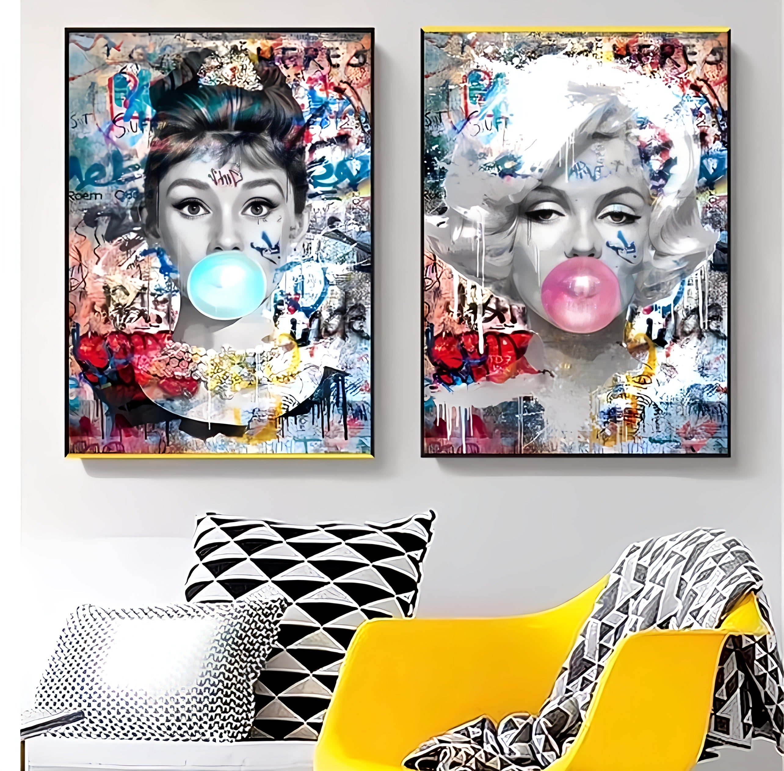 Street style canvas painting