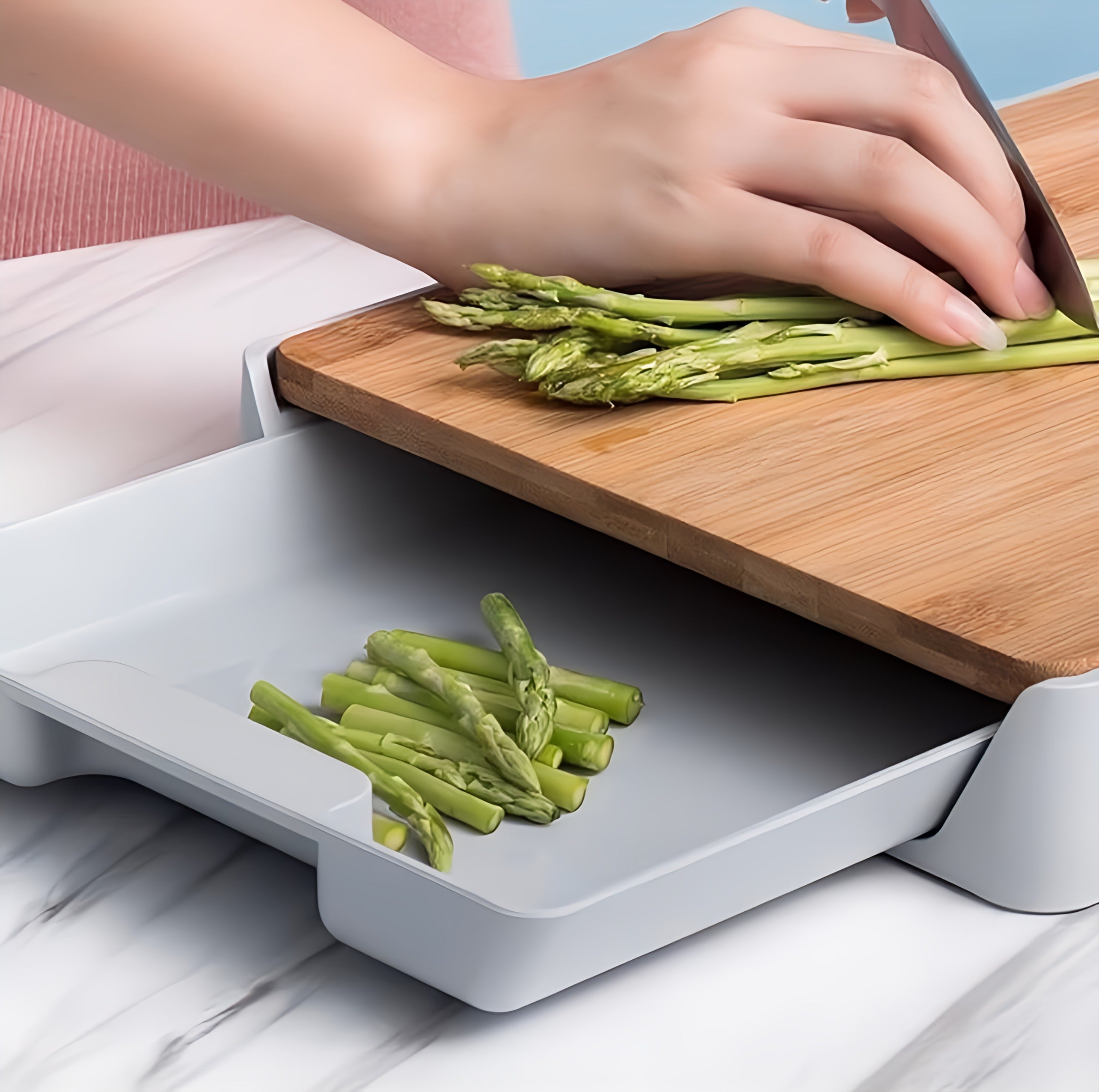 Cutting Board with Drawer