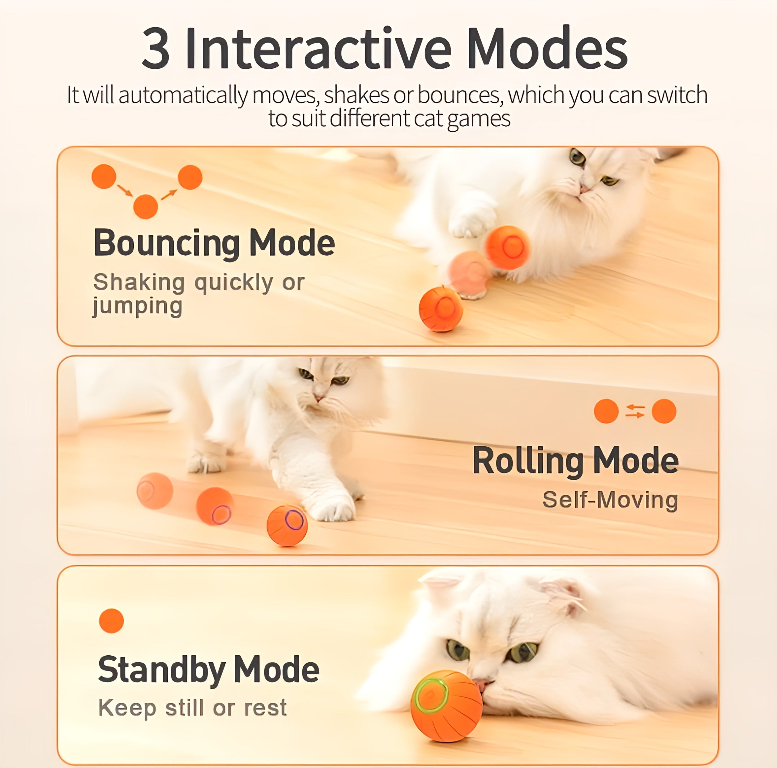 Interactive Cat Ball
