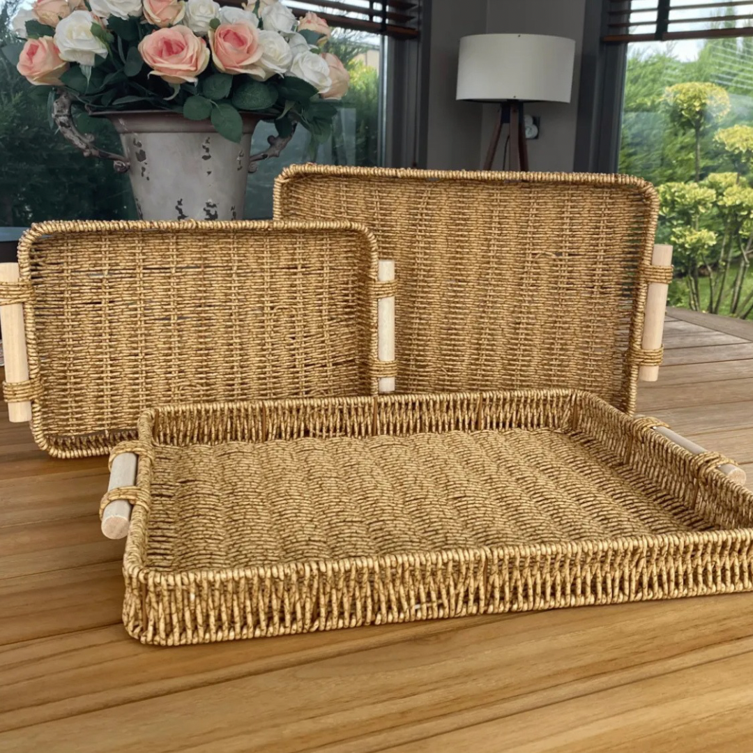 Wicker Rattan Trays