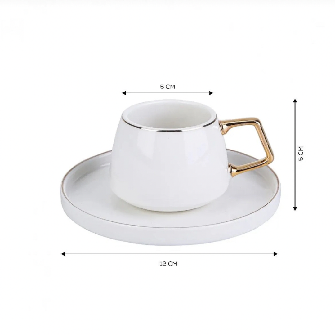 Luxurious coffee gold set