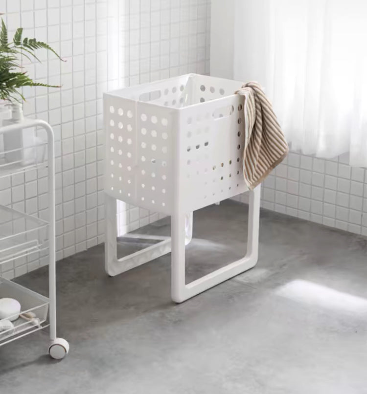 High Foot Foldable Laundry Basket