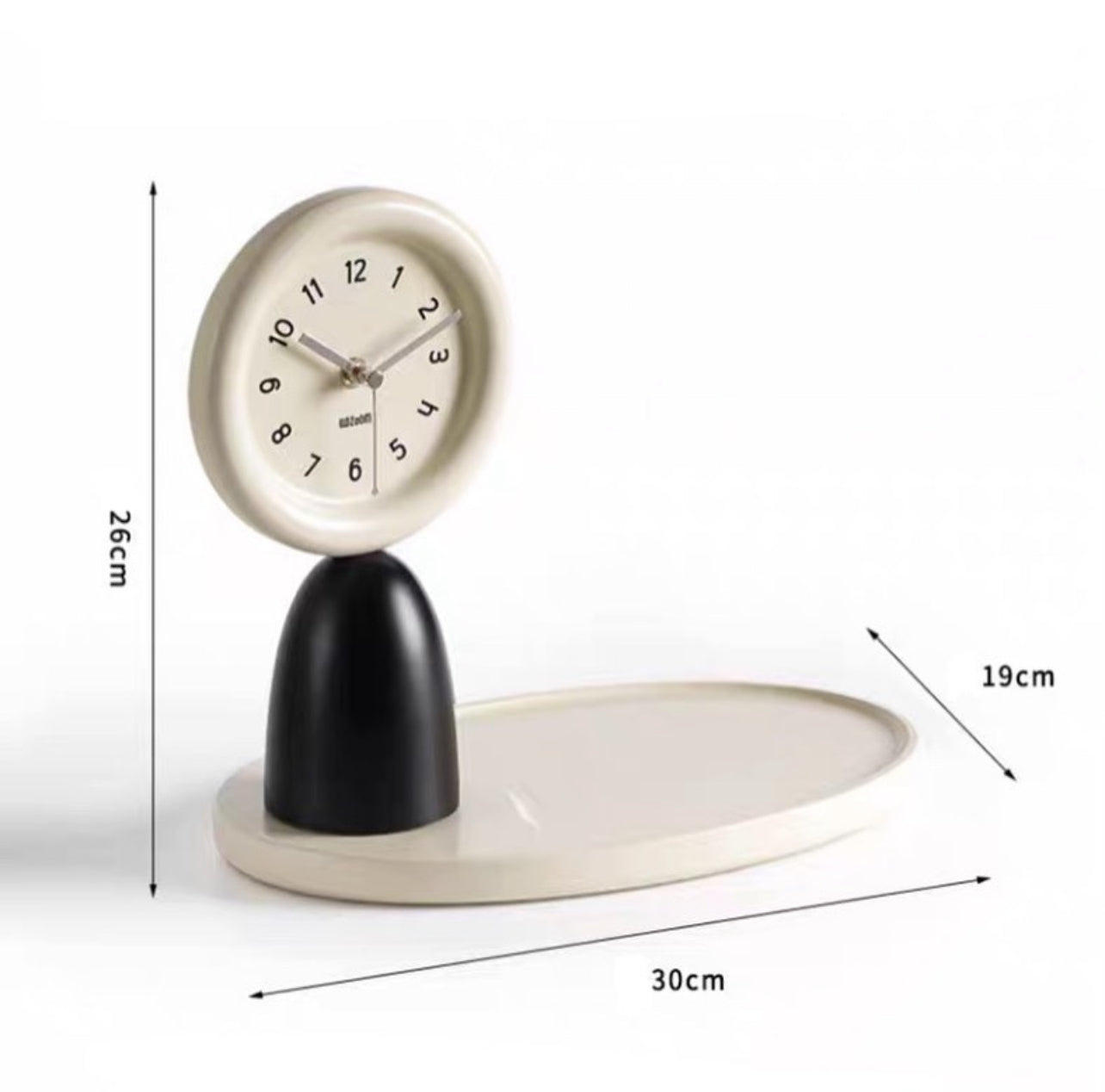 Decorative Clock with Tray