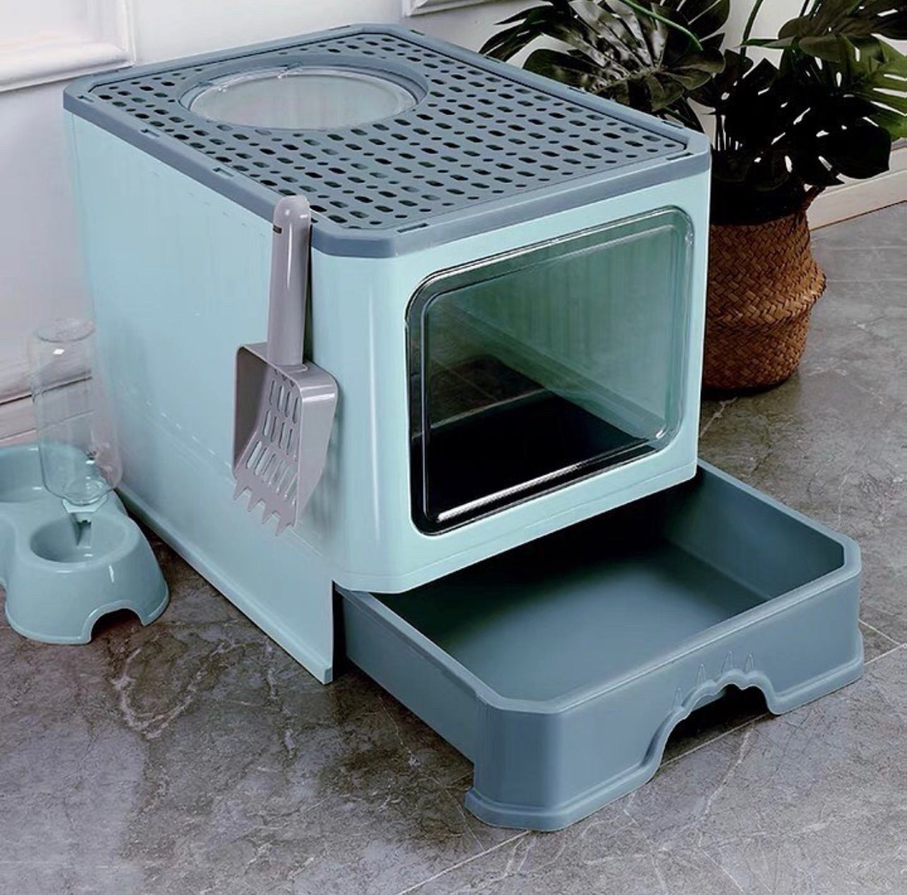 Cat Litter Box With Drawer