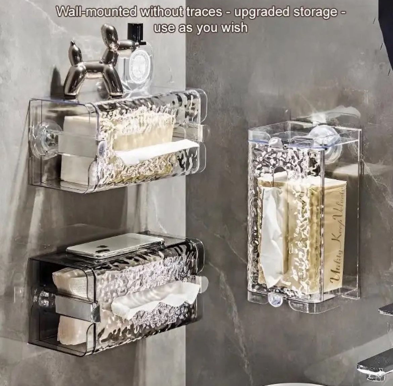 Transparent Tissue Box