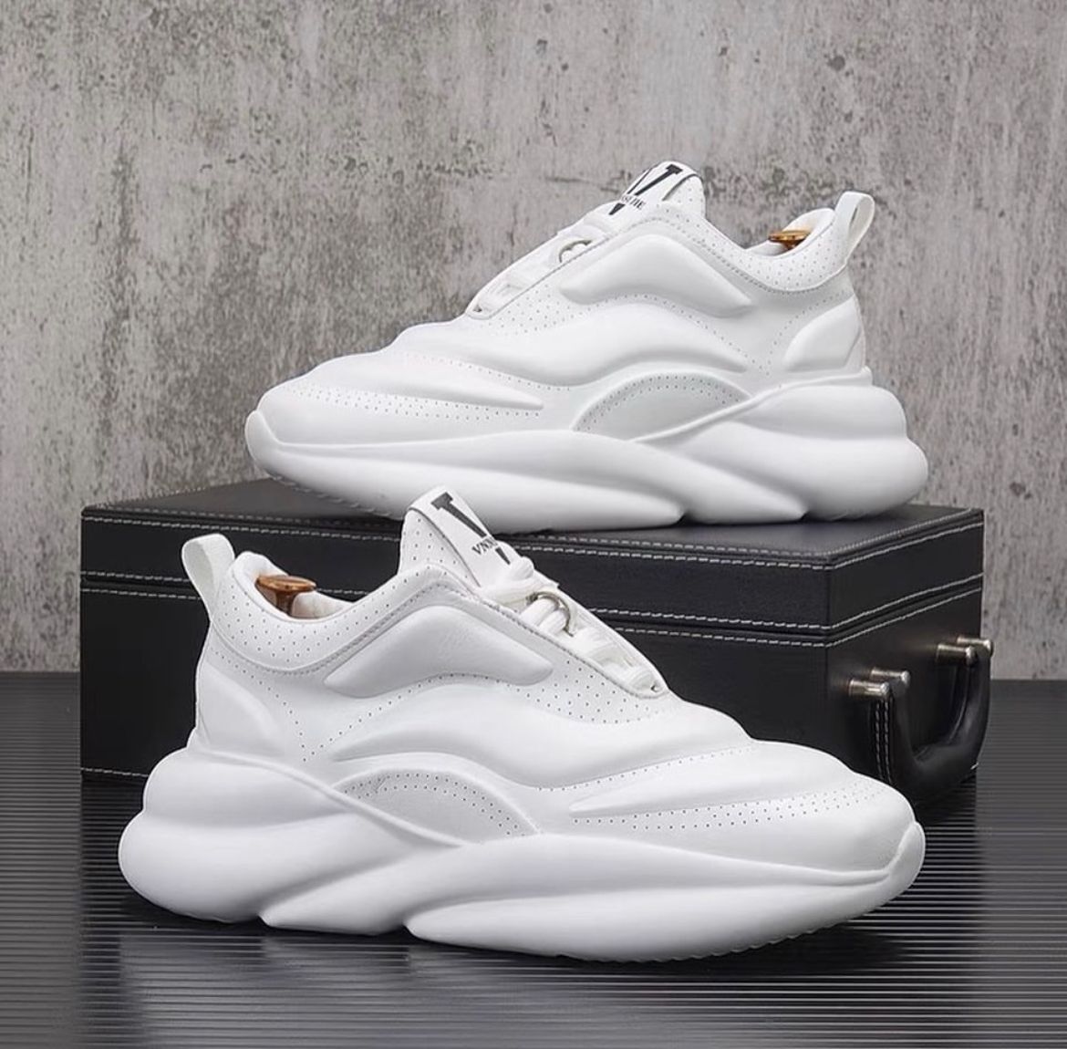 White Sole Running Shoes