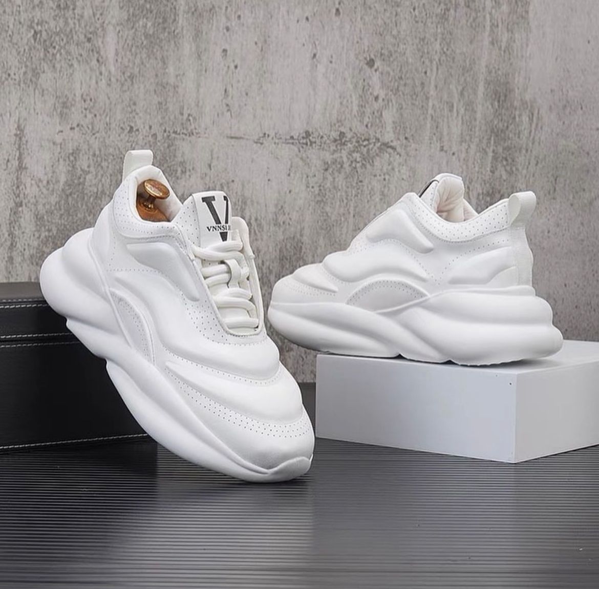 White Sole Running Shoes