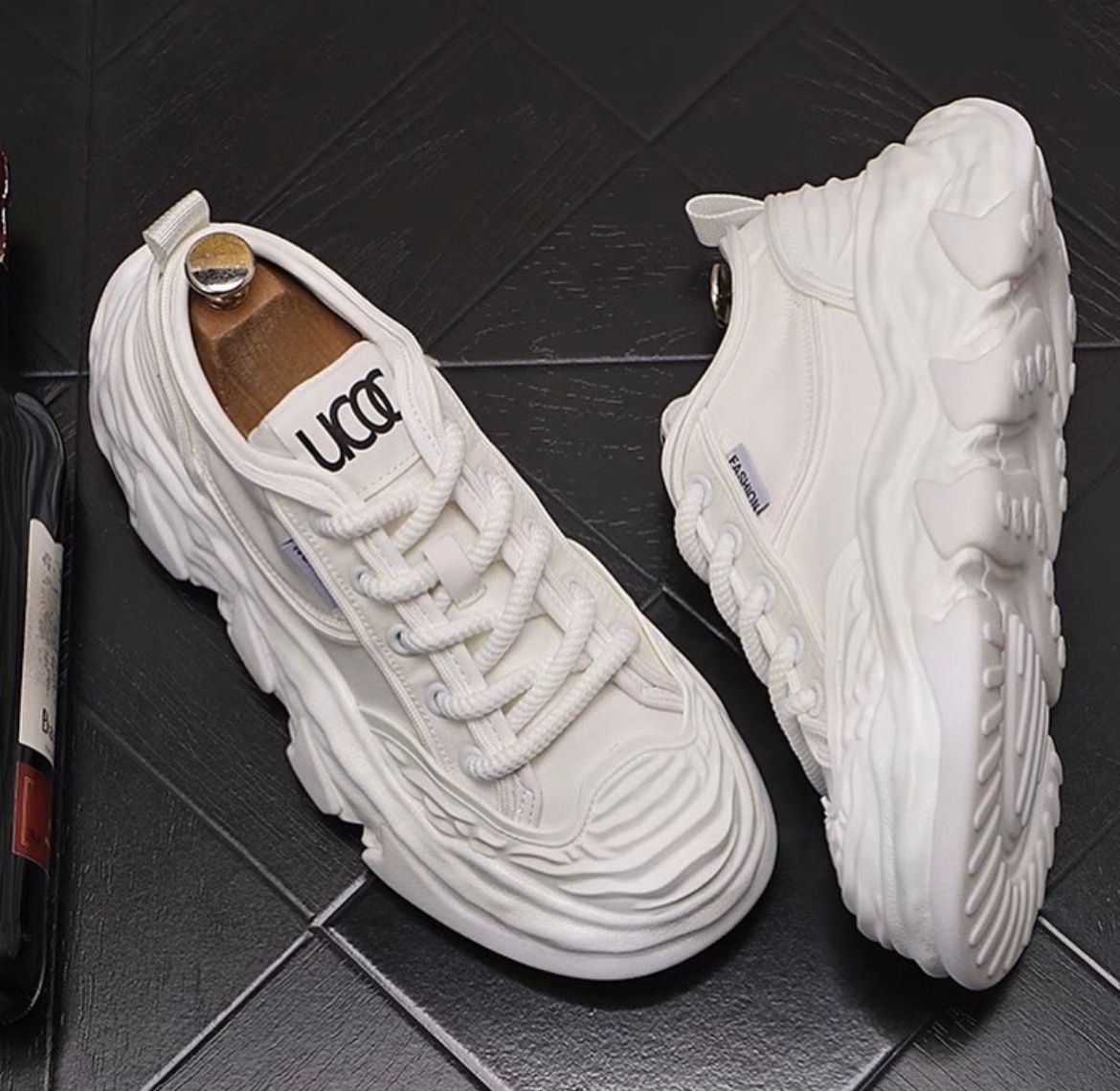 White Sole Running Shoes