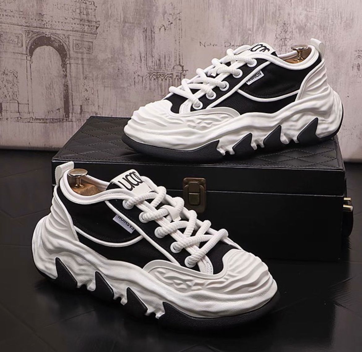 White Sole Running Shoes