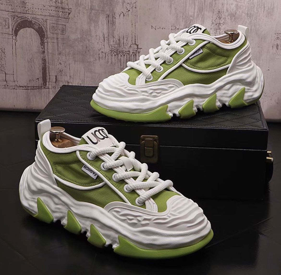 White Sole Running Shoes