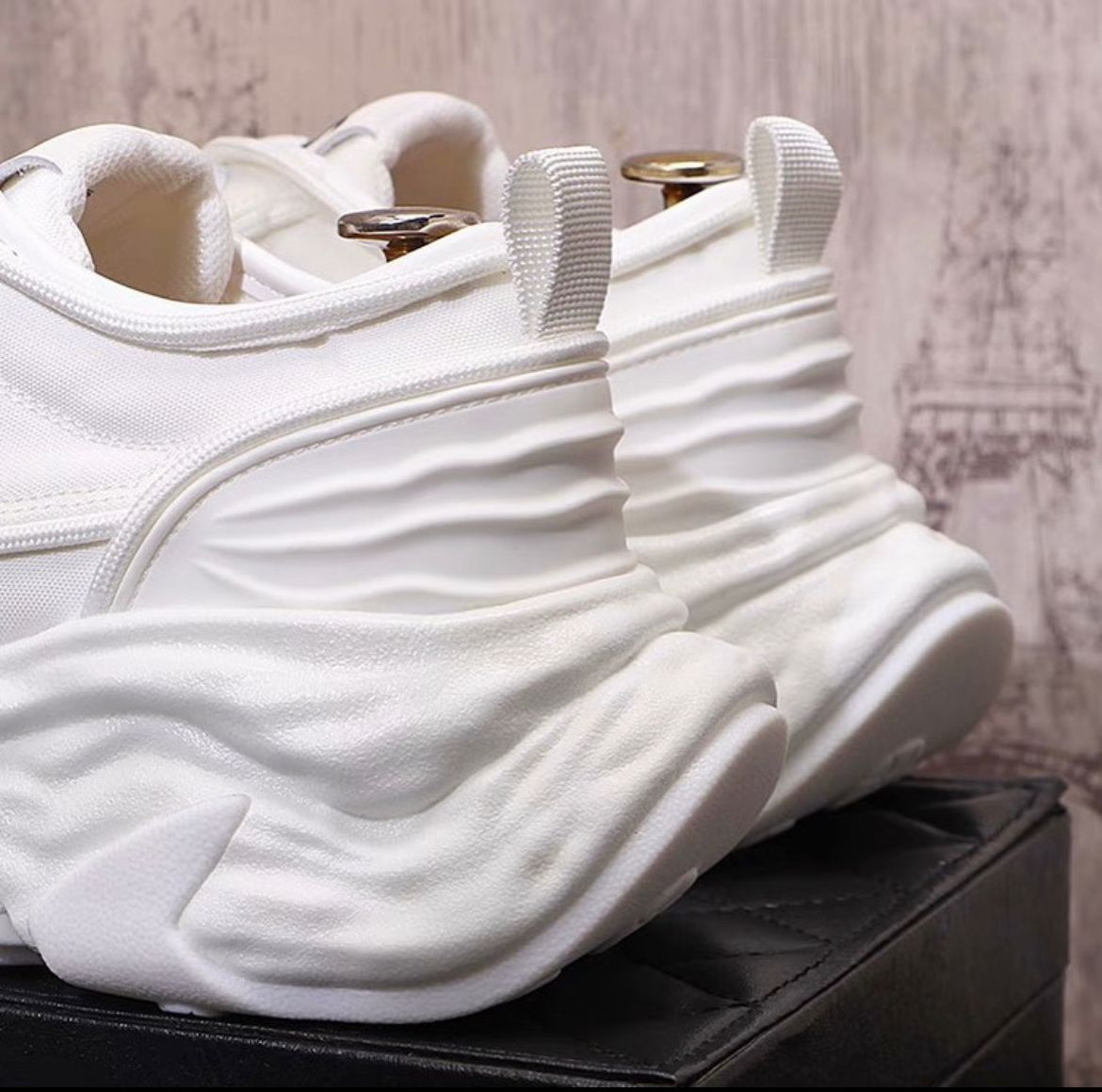 White Sole Running Shoes