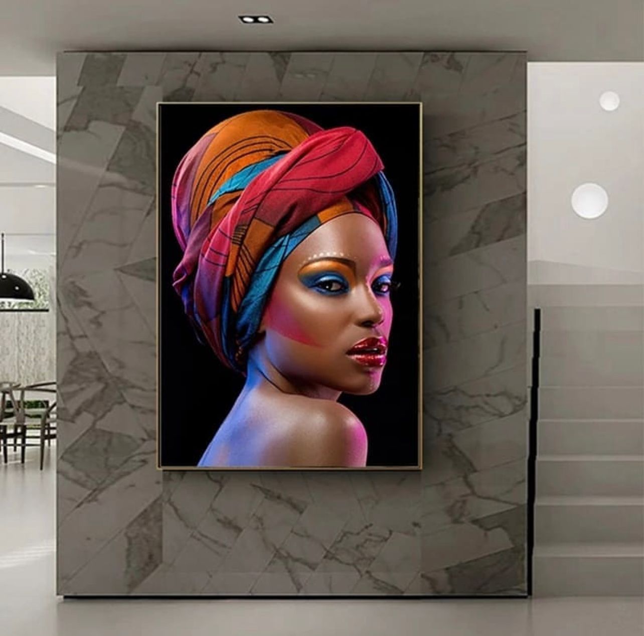 Sexy African Woman Wall Art