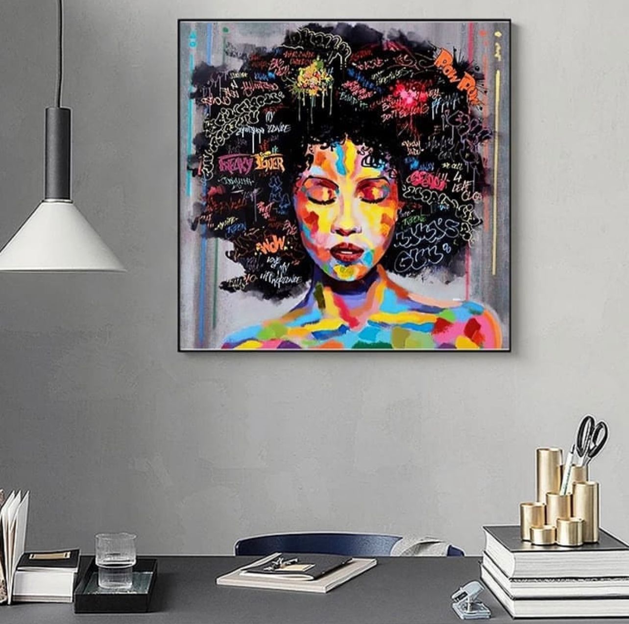 Abstract African Woman Portrait