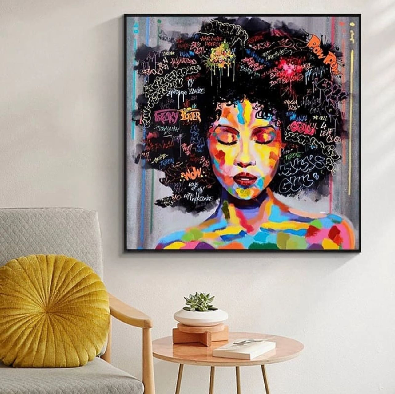 Abstract African Woman Portrait