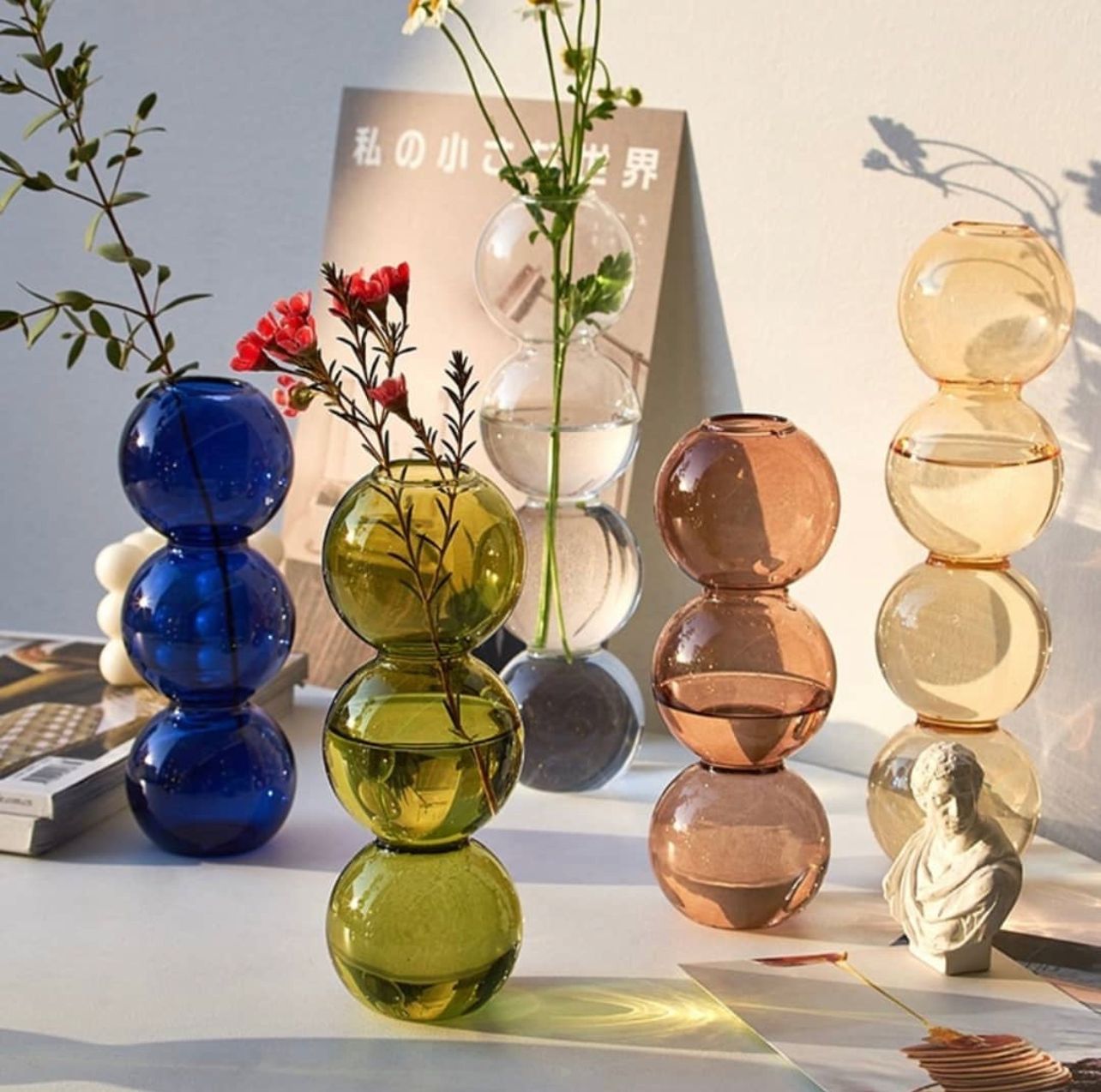 Colored Glass Vase