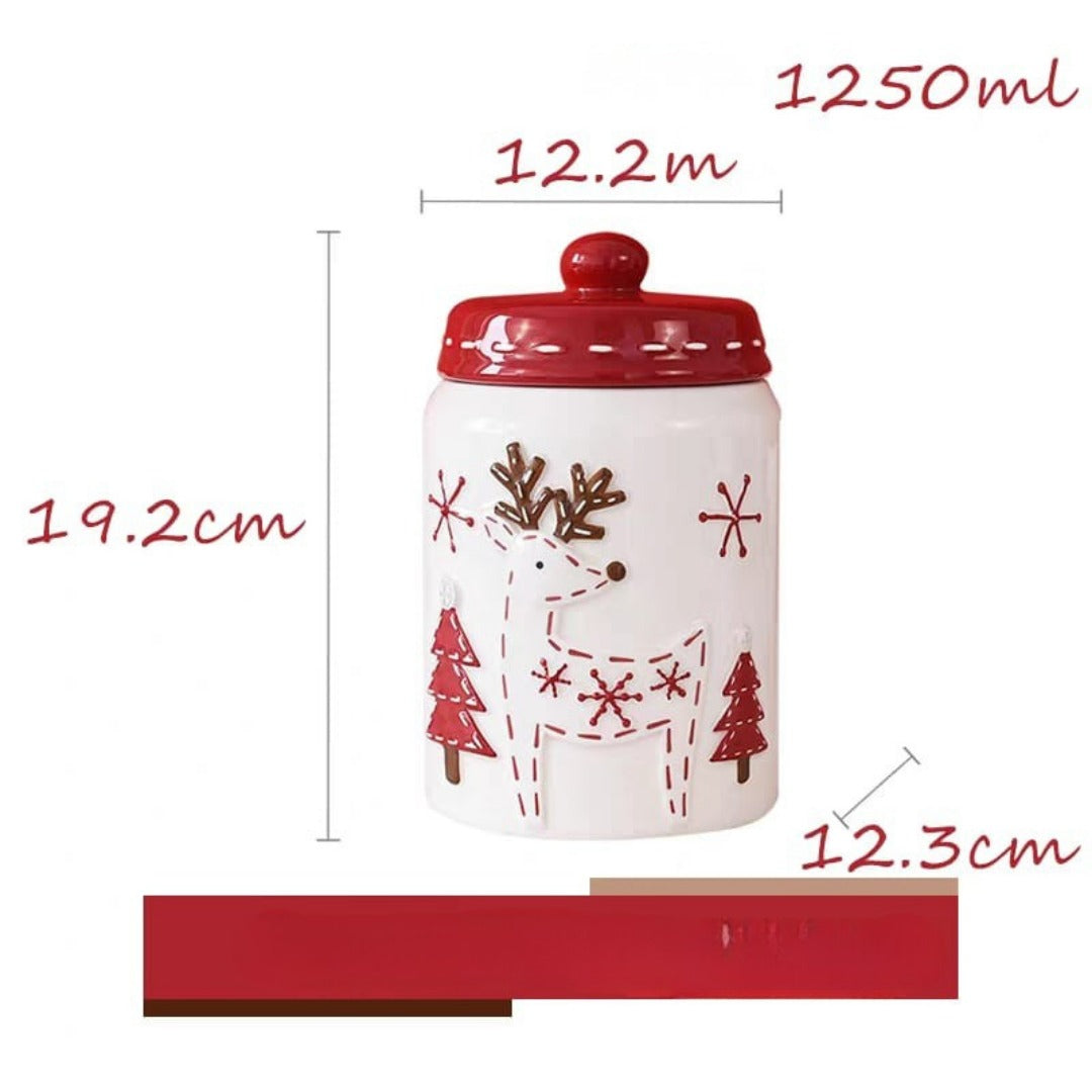 Christmas candy jars