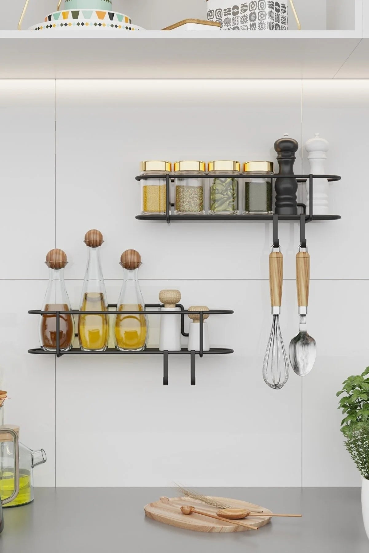 Adhesive Kitchen Shelves