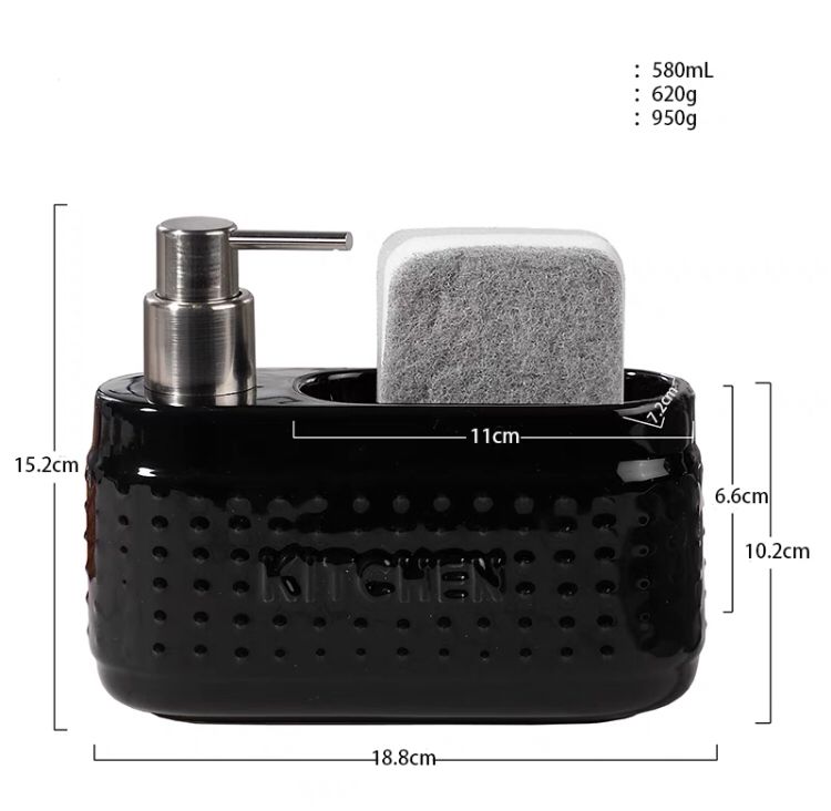 Kitchen Ceramic Soap Dispenser