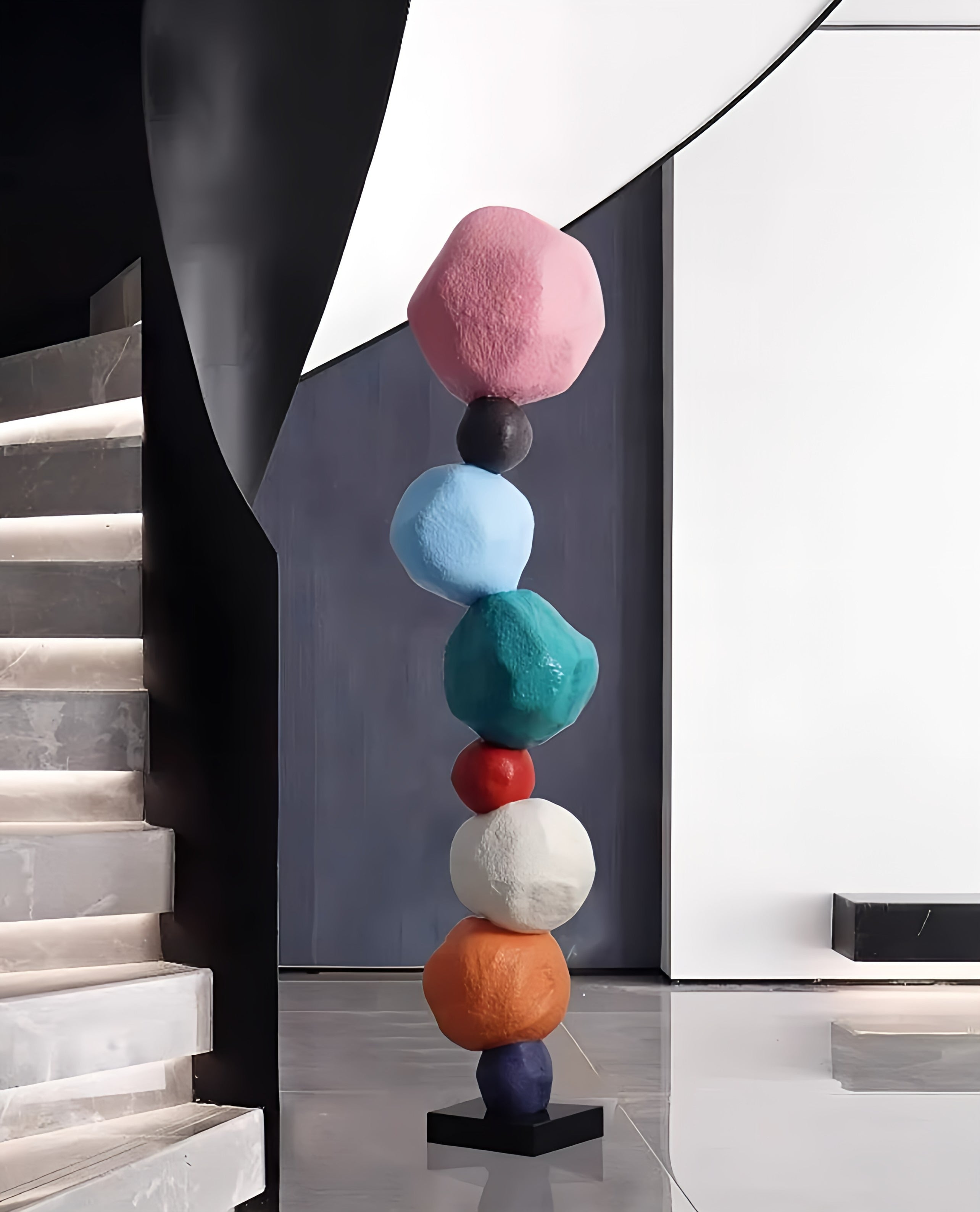 Colorful Rock Sculpture