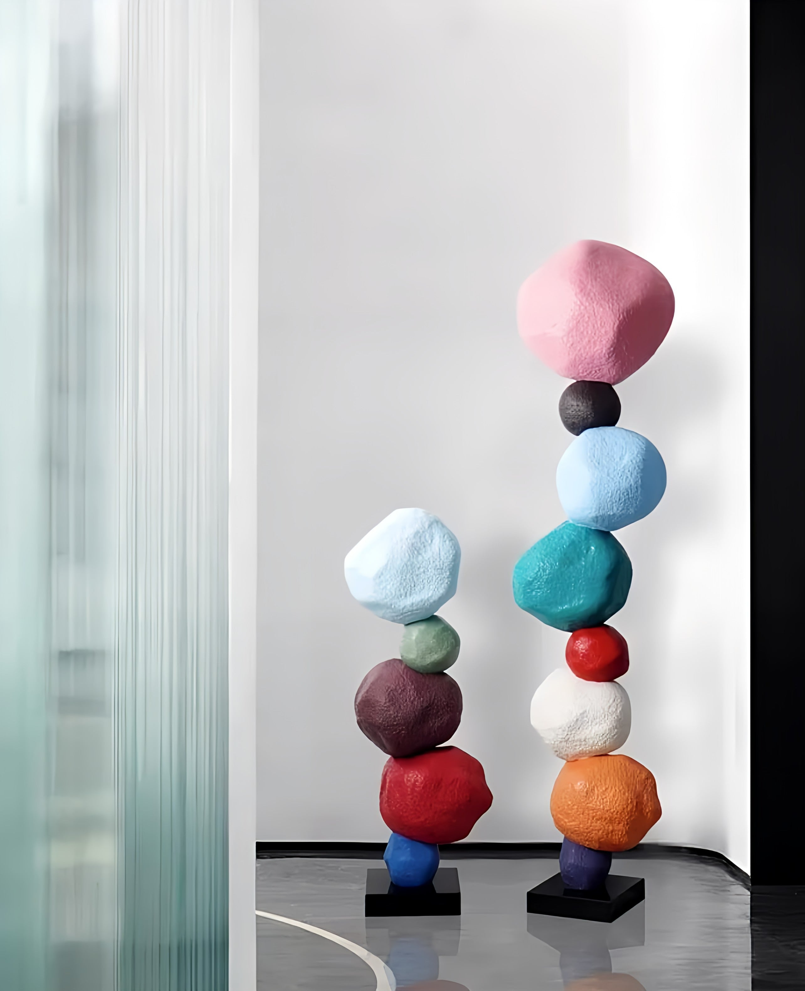 Colorful Rock Sculpture