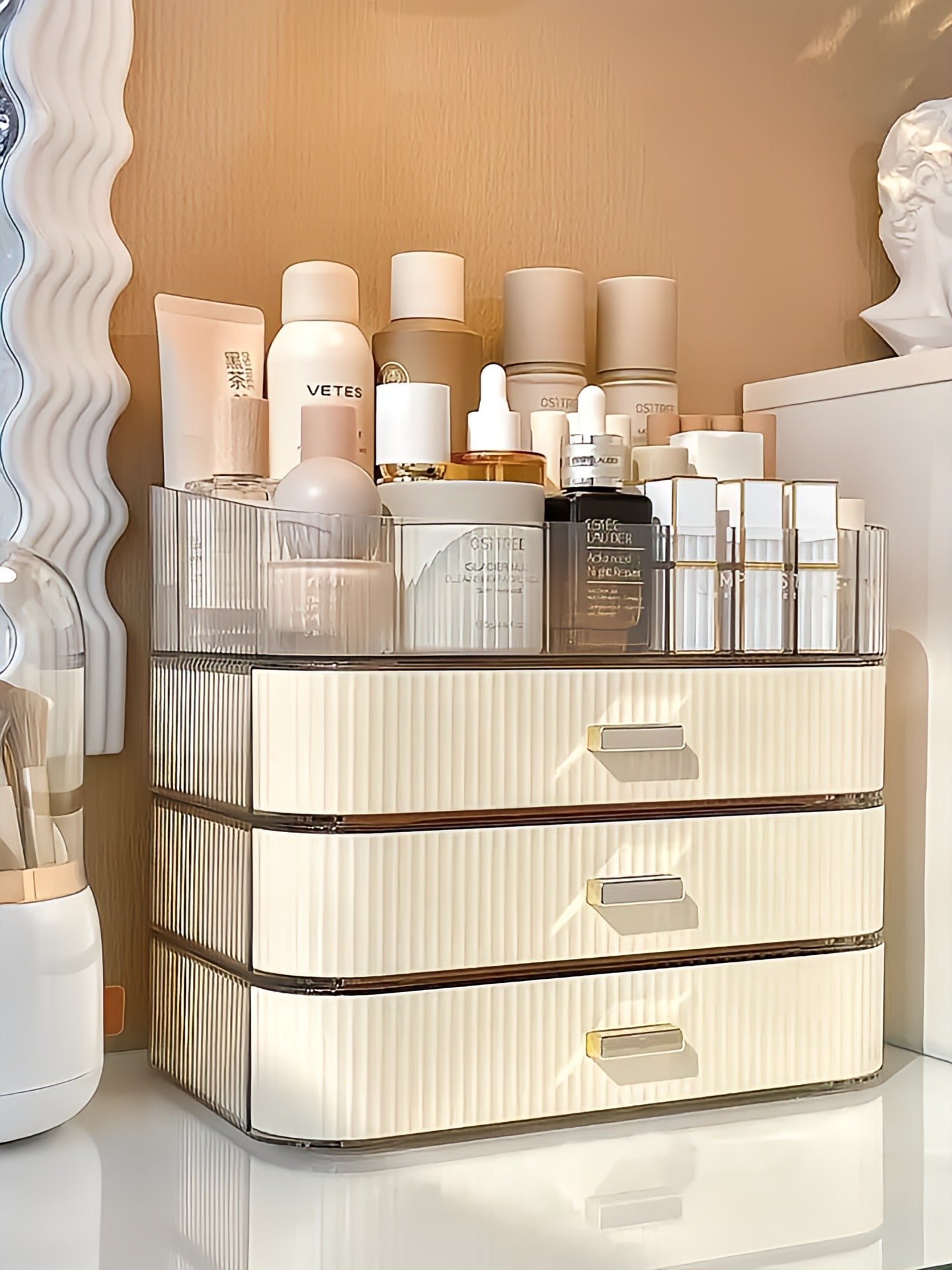 Cosmetic Makeup Desktop Organizer Drawers