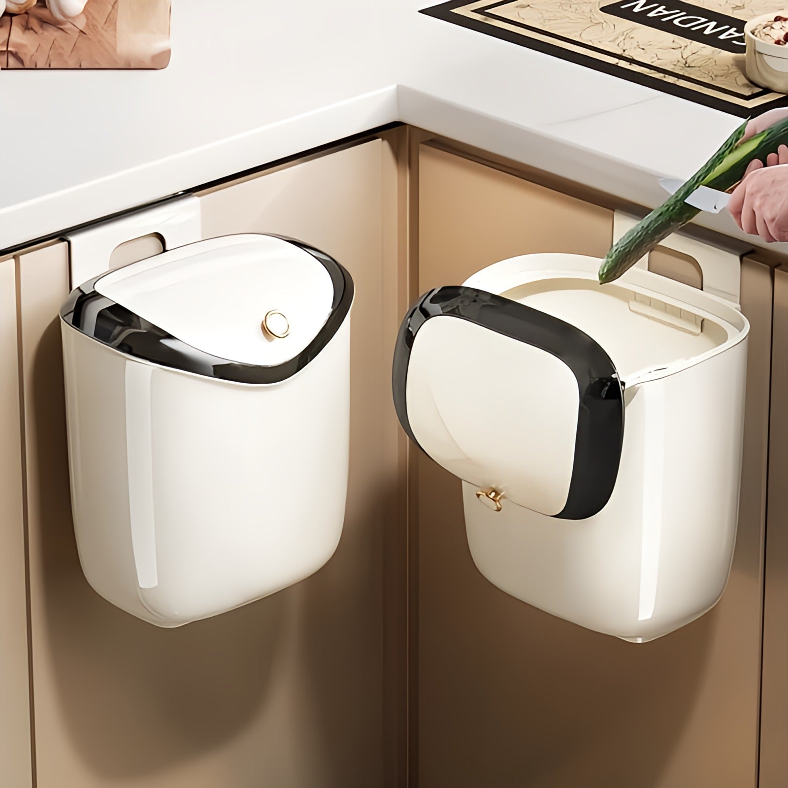 Trash Can for Kitchen and Bathroom