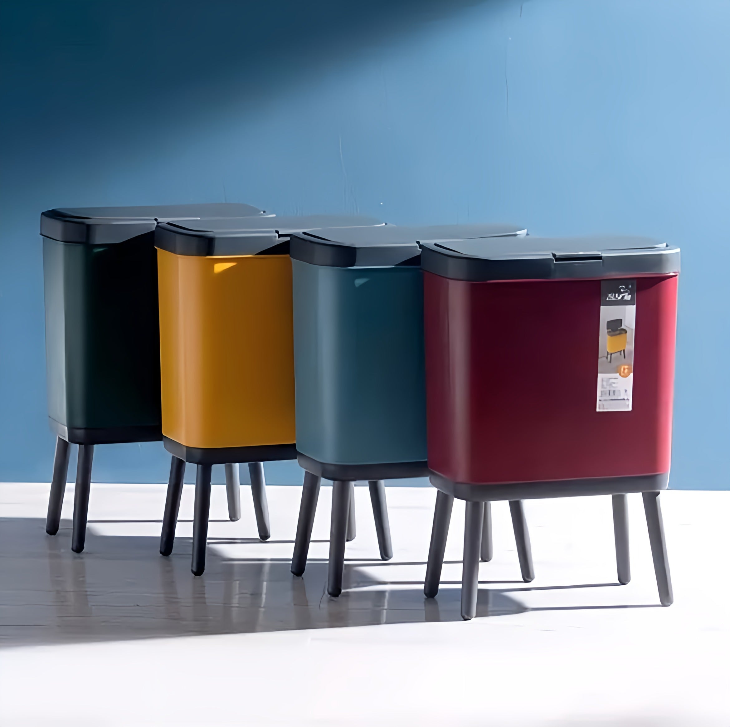 High-Foot Trash Bin