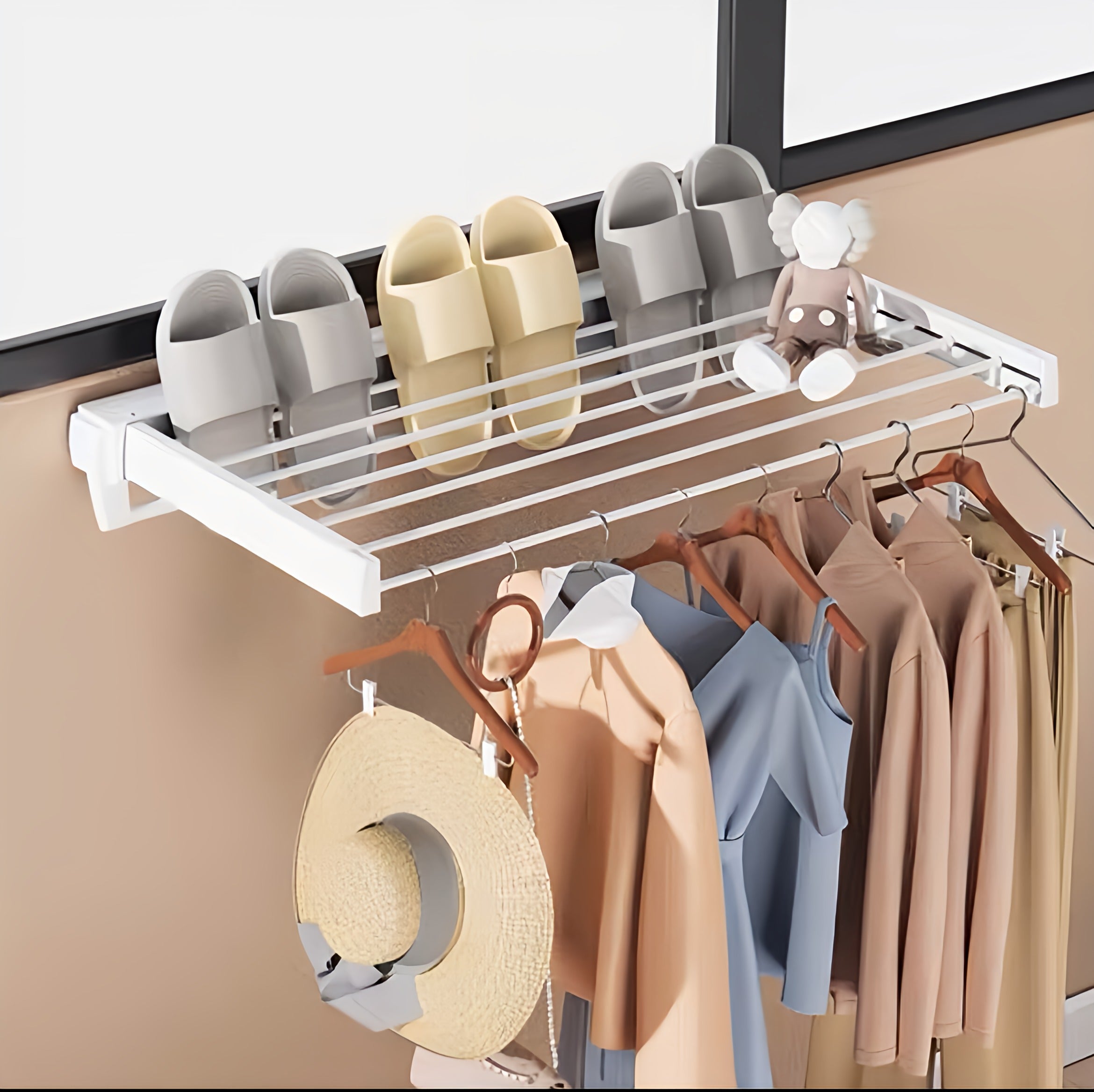 Invisible Foldable Clothes Airer