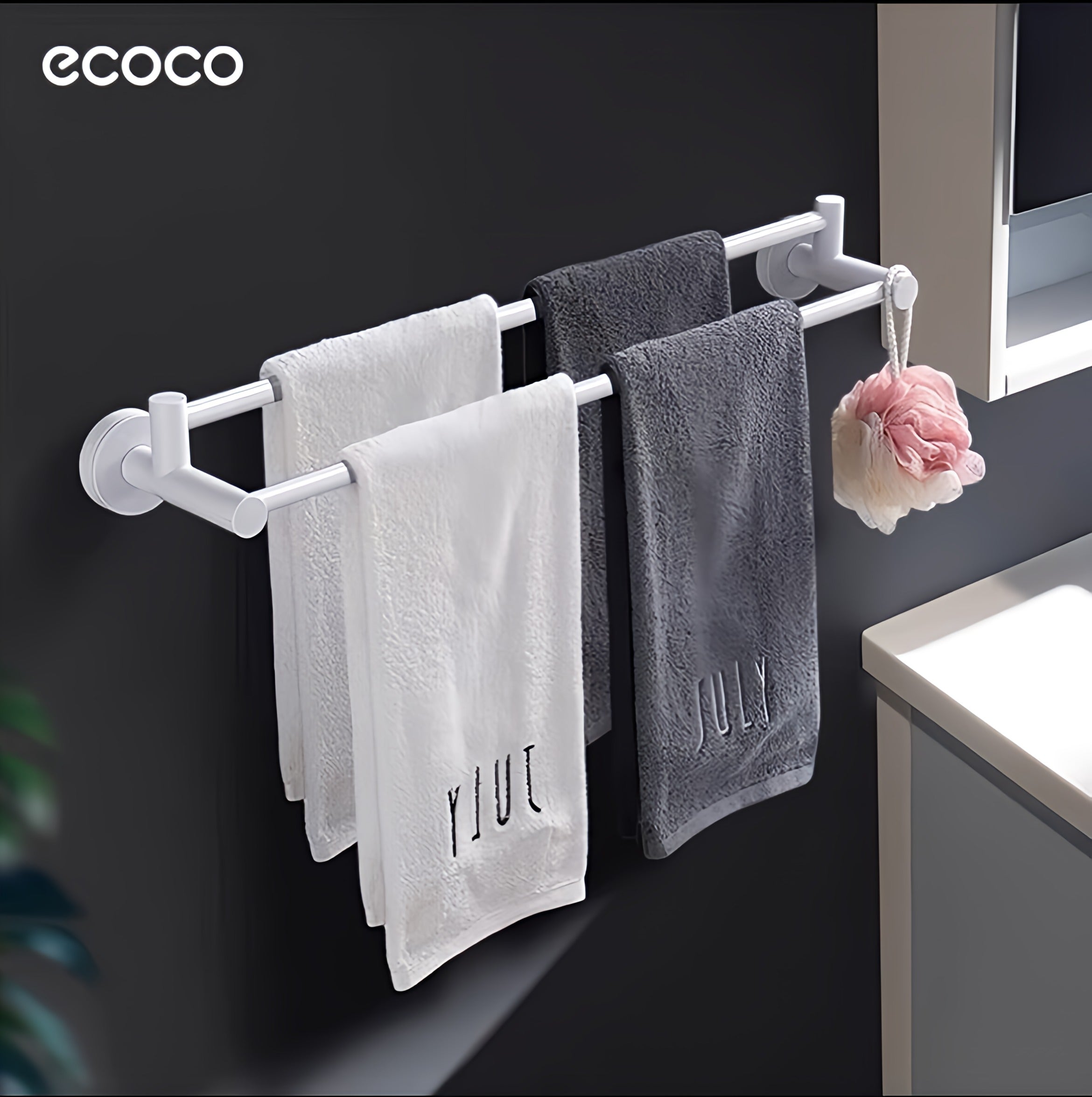 Ecoco Double Towel Hanger