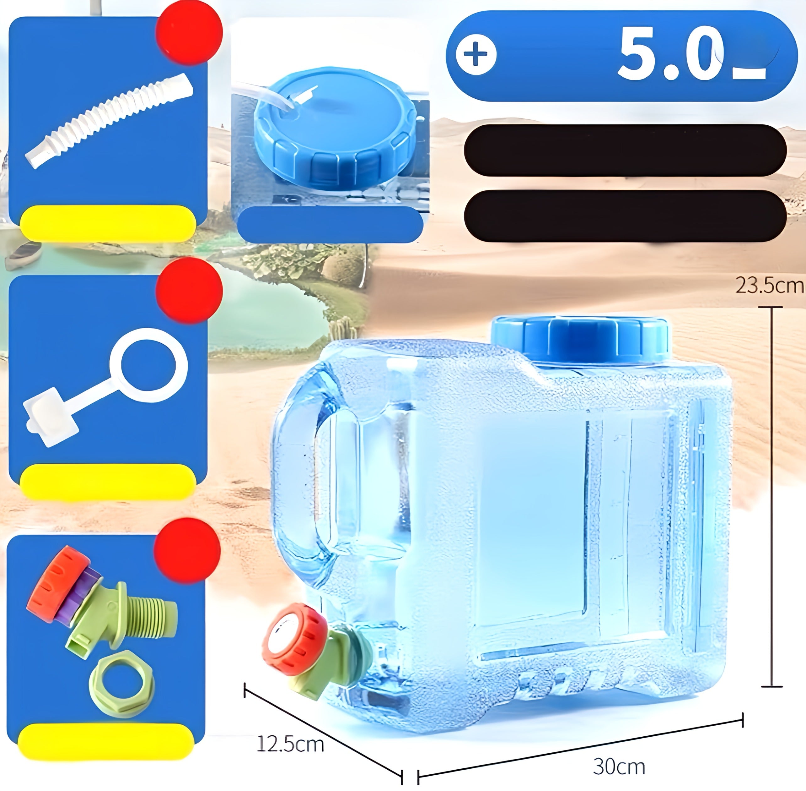 Water Container with Faucet