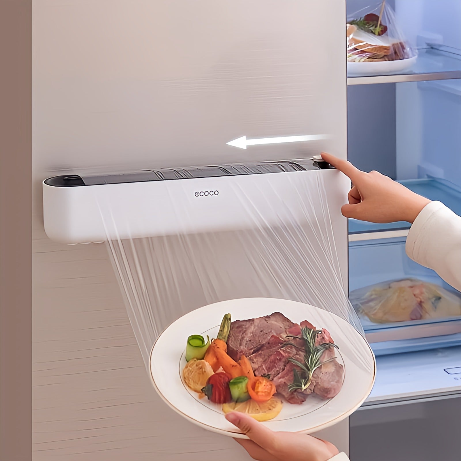 Ecoco Magnetic Cling Film Cutter