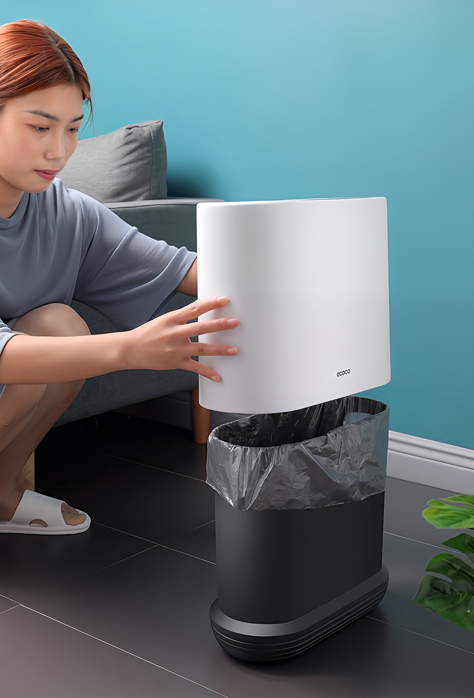 Ecoco Space Saver Trash Can