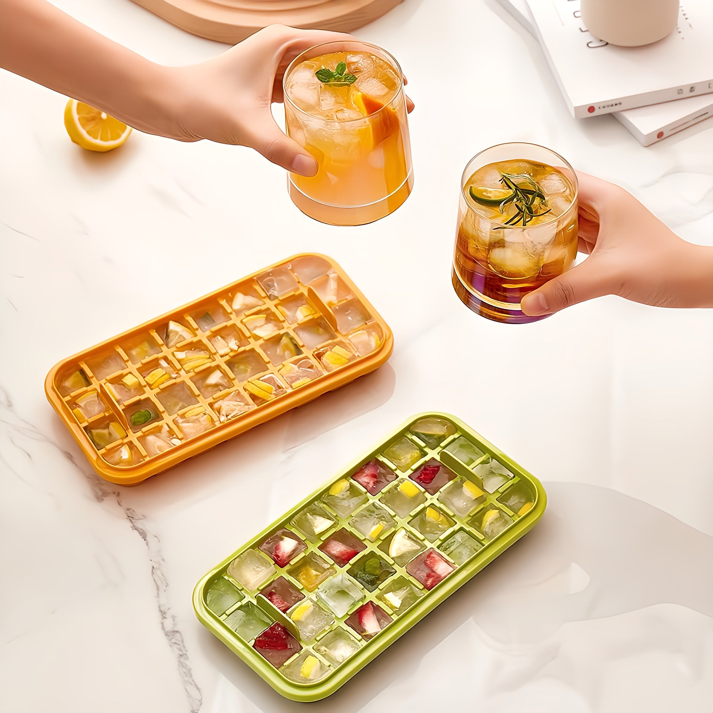 One Press Ice Mold Box