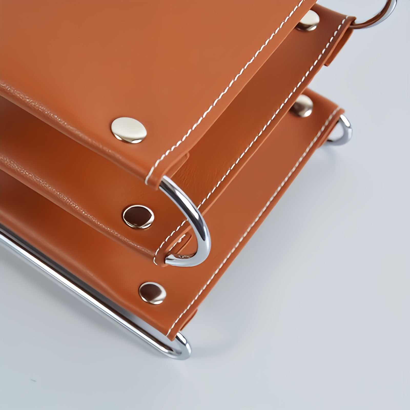 Multi-Use PU Leather Three Layers Tray