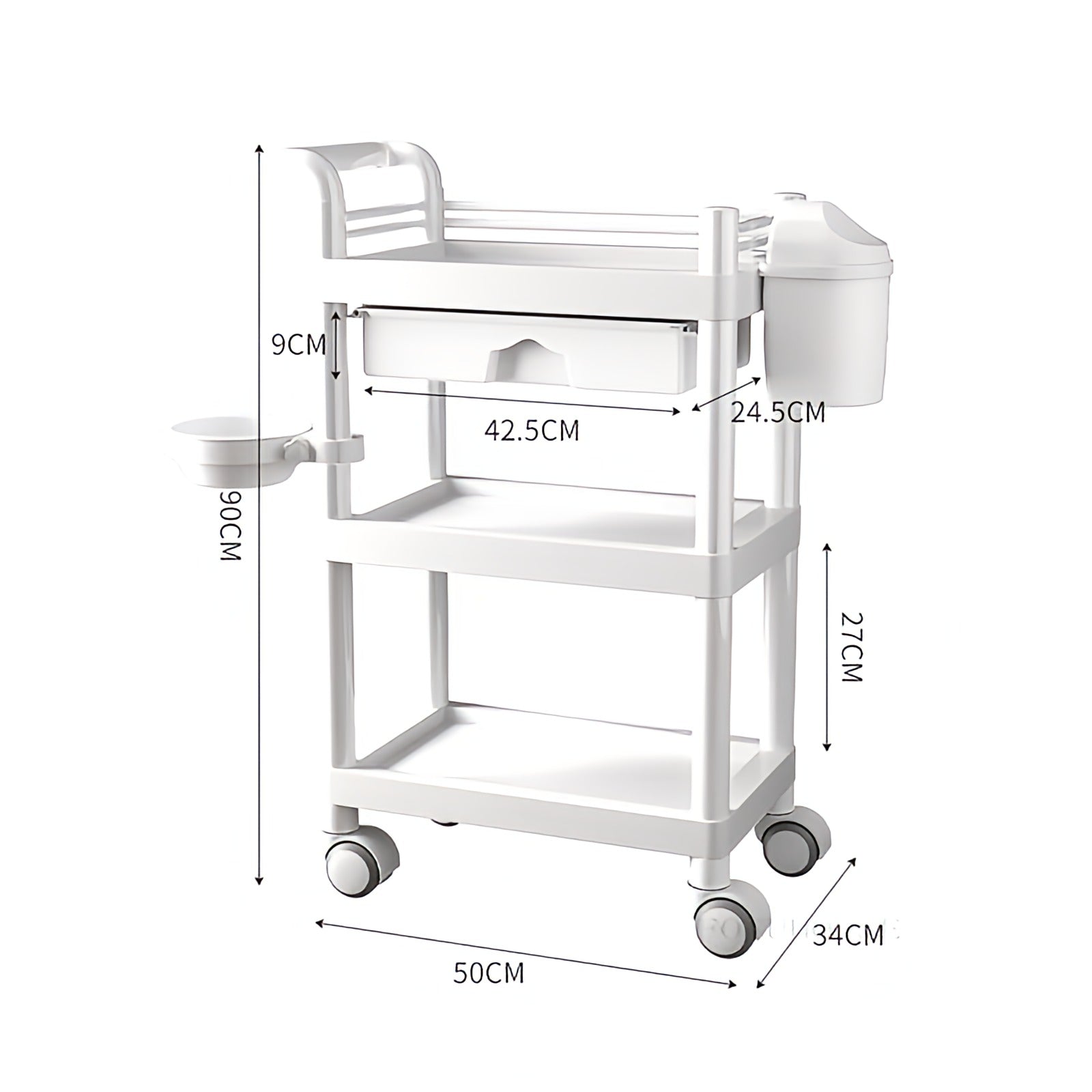 Beauty Salon Three Layers Trolley