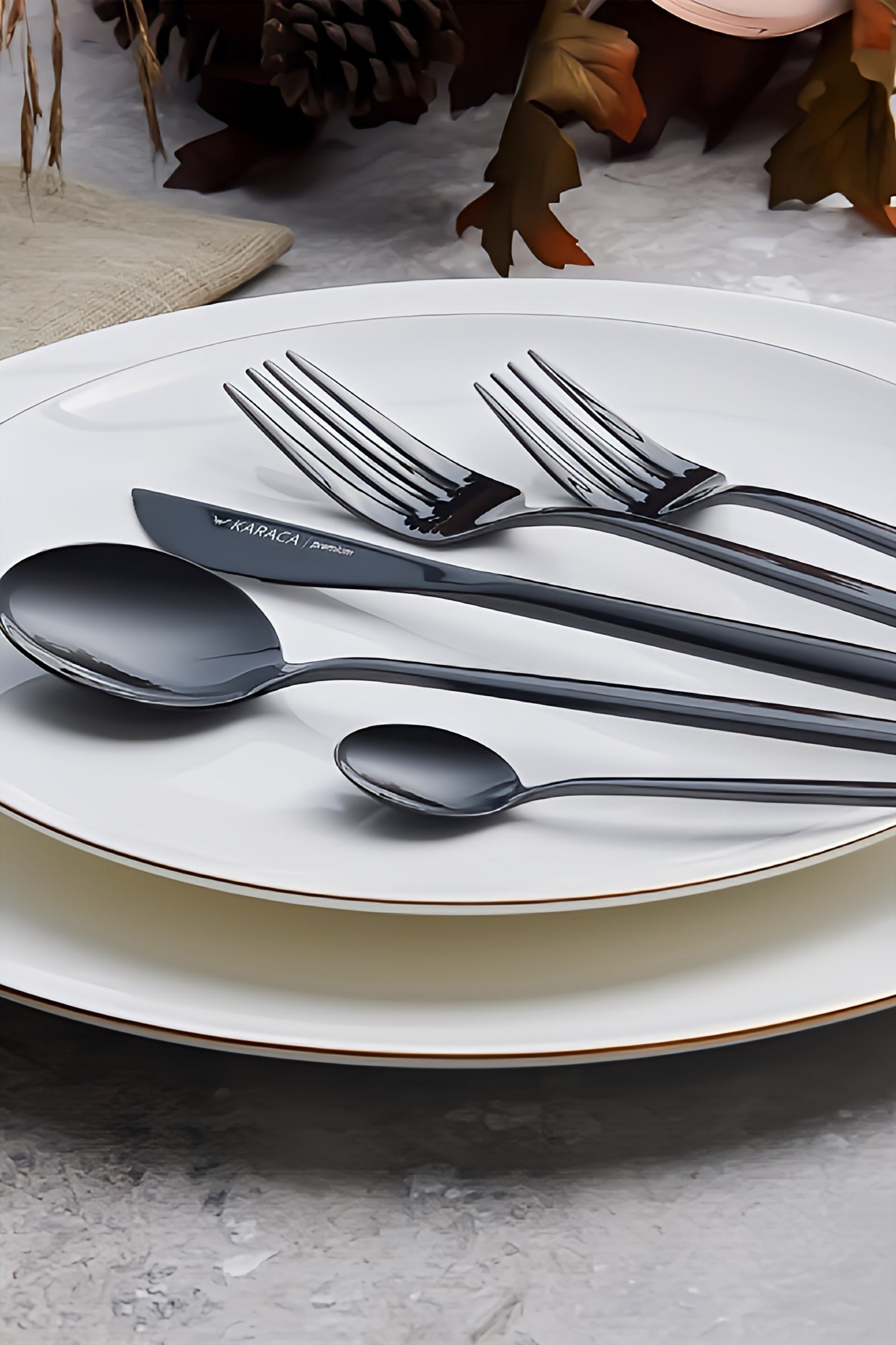 Black Cutlery Set