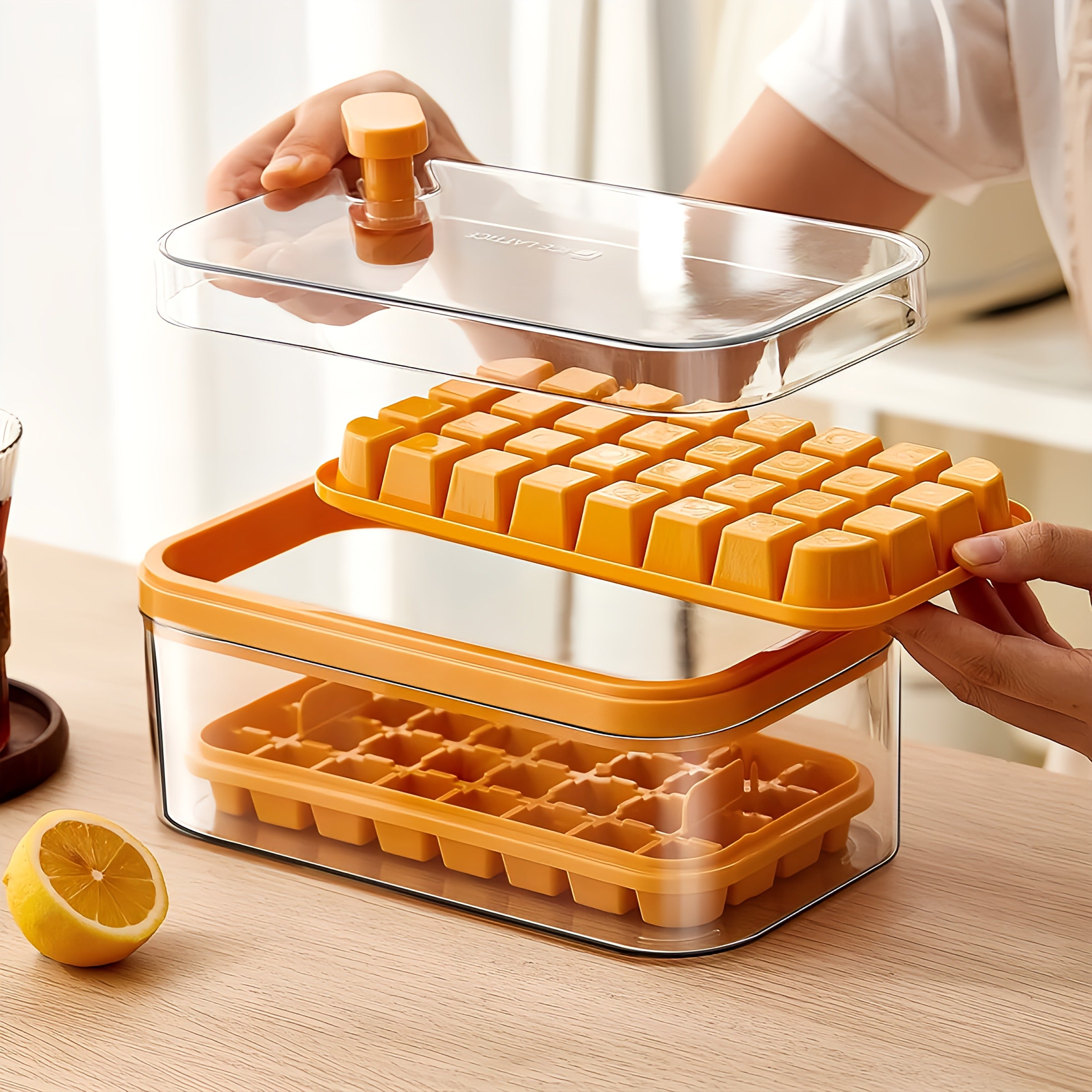 One Press Ice Mold Box
